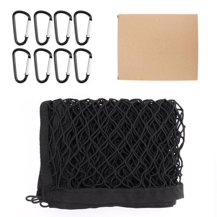 Diamooky 7ft x 7ft Truck Bed Cargo Net – Heavy-Duty Single-Layer Mesh with 8 Hooks, Universal Fit