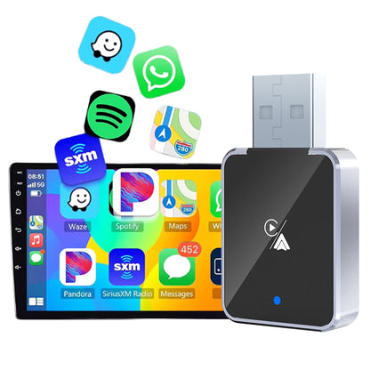DIAMOOKY Wireless Carplay Adapter, Apple CarPlay and Android Auto Adapter 2 in 1 Convert Wired to Wireless, Plug and Play for iPhone 6+, iOS 10+ & Android 11+, Black