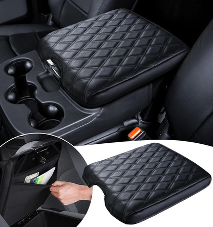 DIAMOOKY PU Leather Center Console Cover