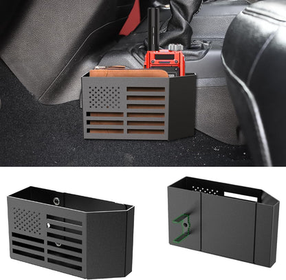 DIAMOOKY Metal Center Console Organizer, Storage Box Tray for Jeep Wrangler Accessories and Jeep Gladiator JL JLU 2025 2024 2023 2022-2018 Rubicon Sahara 4xe, Not for JK/JKU