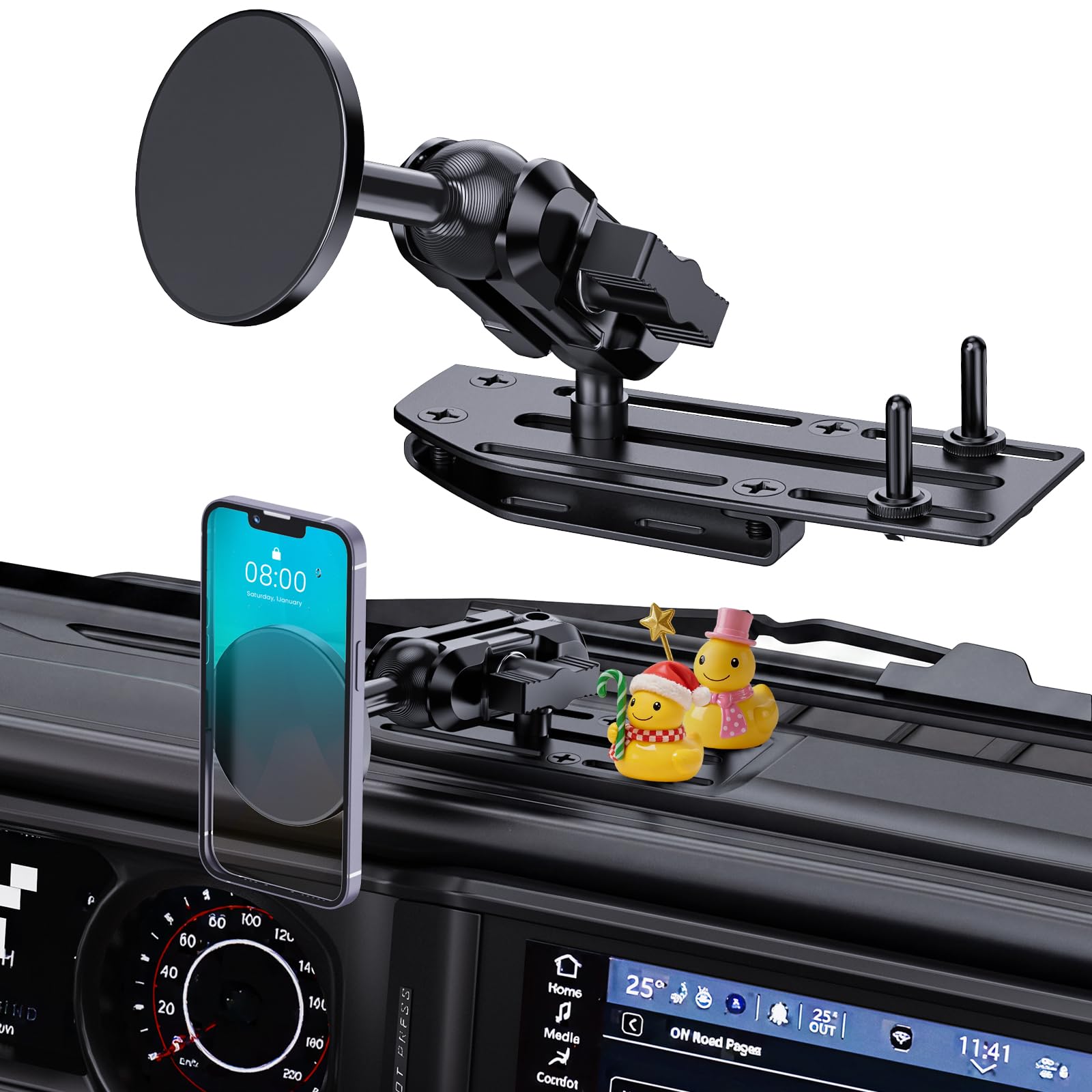 JL/JT Metal Dash Phone Mount Kit（2024-2026） installation