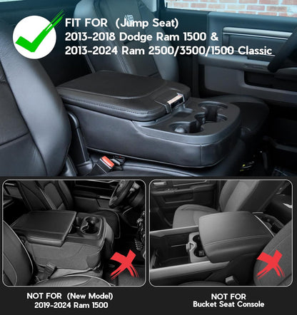 DIAMOOKY PU Leather Center Console Cover