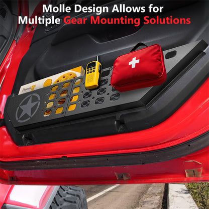 DIAMOOKY Front Door Pocket Storage Box for Jeep Wrangler JL JLU 4XE 2018-2025 & Gladiator JT 2020-2022 2023 2024 2025, 2PCS - Front Door Flat Star