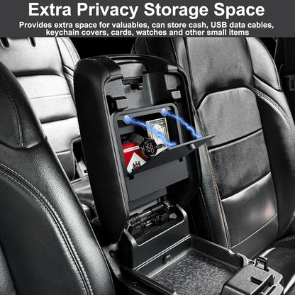 DIAMOOKY Front Under Seat Storage Organizer Hidden Center Console Organizer for Jeep Wrangler JL JLU 2018-2025 & Gladiator JT 2020-2025 Accessories , 2PCS