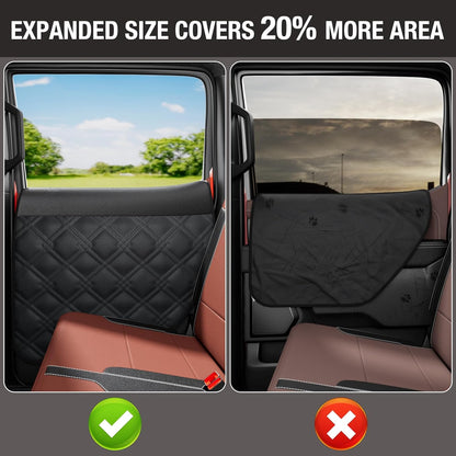 DIAMOOKY Car Door Protector for Dog, 20% Larger Design for Trucks & Large SUVs, Thickened Waterproof Door Edge Scratch Protector, Set of 2