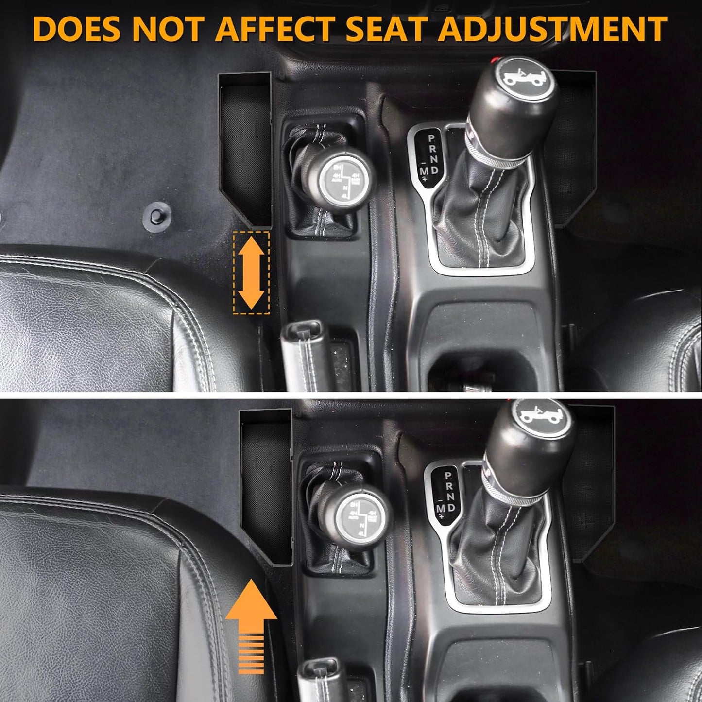 DIAMOOKY Metal Center Console Organizer, Storage Box Tray for Jeep Wrangler Accessories and Jeep Gladiator JL JLU 2025 2024 2023 2022-2018 Rubicon Sahara 4xe, Not for JK/JKU