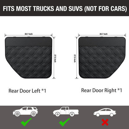 DIAMOOKY Car Door Protector for Dog, 20% Larger Design for Trucks & Large SUVs, Thickened Waterproof Door Edge Scratch Protector, Set of 2