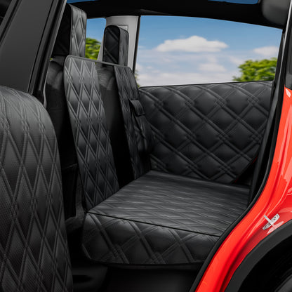 DIAMOOKY Dog Car Seat Cover for Tesla Model Y/3, Dog Hammock Car Seat Extender For Suv with Headrest Door Protector