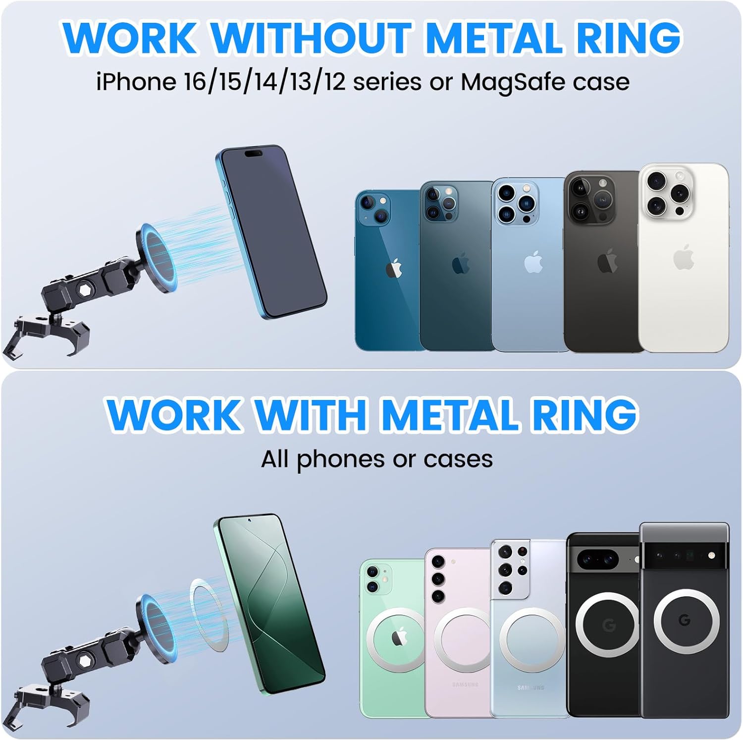 JL/JT Driver Side Magnetic Phone Mount detail