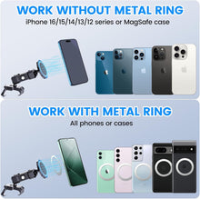 DIAMOOKY Upgraded Metal Phone Mount for Jeep Wrangler JL JLU 2018-2023 and Gladiator JT 2020 2021 2022 2023 Magnetic Phone Holder Dash Mount System Kit Dashboard Accessories Driver Side (Not for 4xe) - image 4