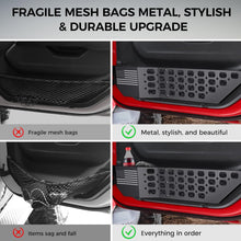 DIAMOOKY Metal Front Door Pocket Storage Box for Jeep Wrangler JL JLU 4XE 2018-2026 & Gladiator JT 2020-2023 2024 2025 2026 Accessories Door Storage Organizer Molle Panels (Not for Power Seats), 2PCS - image 6