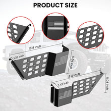 DIAMOOKY Metal Rear Door Pocket Storage Box for Jeep Wrangler JL JLU 4XE 2018-2026 & Gladiator JT 2020-2023 2023 2024 2025 2026 Accessories Door Storage Organizer Molle Panels, Flag, 2PCS - image 7