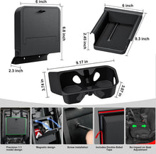DIAMOOKY 3PCS Front Under Seat Storage Organizer for Jeep Wrangler JL JLU 2018-2026 & Gladiator JT 2020-2023 2024 2025 2026 Accessories Hidden Center Console Organizer Cup Holder (Not for Power Seat) - image 9