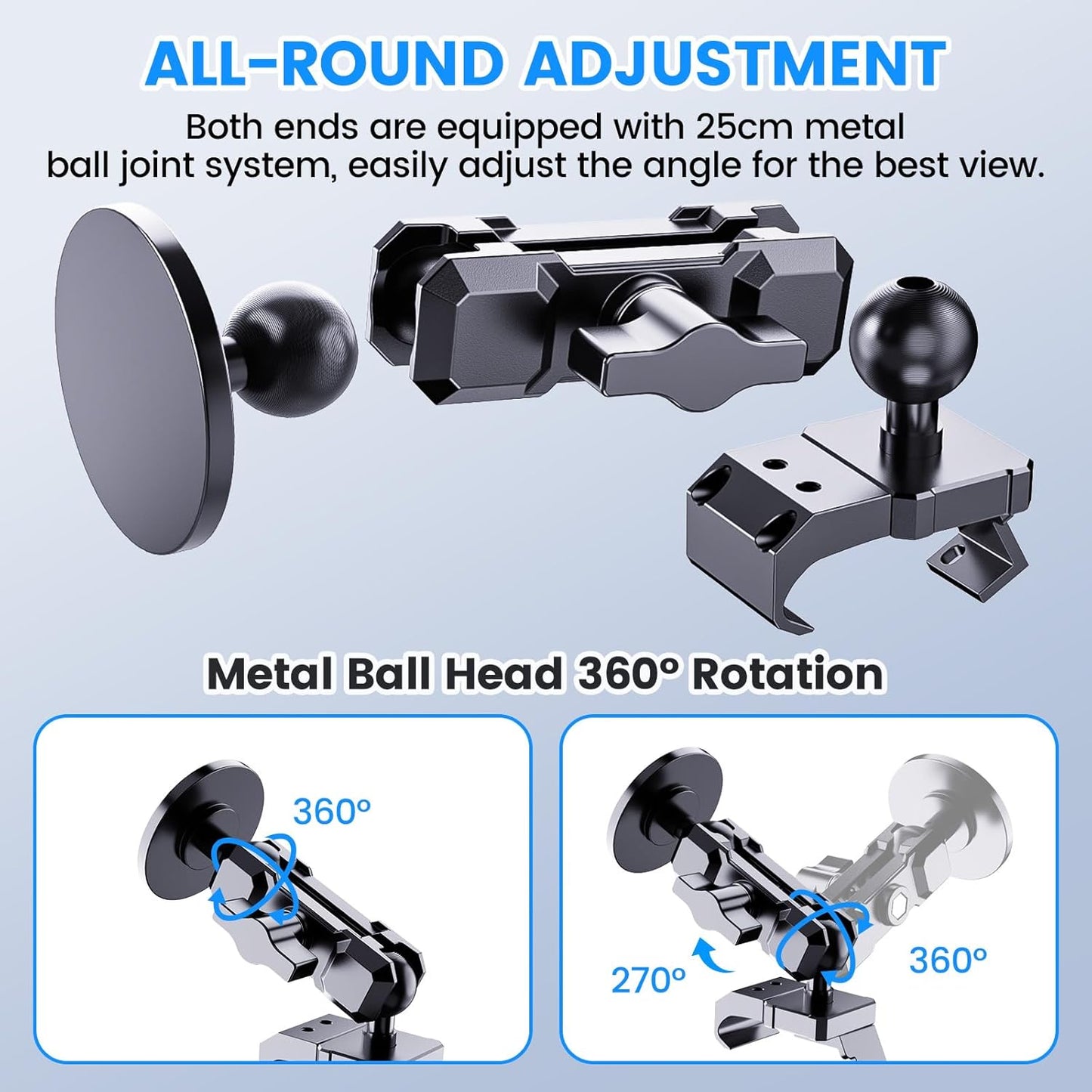 DIAMOOKY Upgraded Metal Phone Mount for Jeep Wrangler JL JLU 2018-2023 and Gladiator JT 2020 2021 2022 2023 Magnetic Phone Holder Dash Mount System Kit Dashboard Accessories Driver Side (Not for 4xe) - image 5
