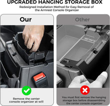 DIAMOOKY 4PCS Upgraded Center Console Organizer for Jeep Wrangler JL JLU 4xe 2018-2026 & Gladiator JT 2020-2024 2025 2026 Accessories Gear Shift Side Tray Hanging Armrest Storage Box (Not for JK/JKU) - image 4