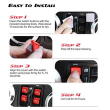 DIAMOOKY Upgraded Metal Window Switch Button Cover for Jeep Wrangler JK JKU 2018 2017 2016 2015 2014 2013 2012 2011 Interior Accessories, Aluminum Alloy, Red - 4pcs - image 8