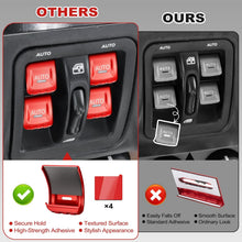 DIAMOOKY Upgraded Metal Window Switch Button Cover for Jeep Wrangler JK JKU 2018 2017 2016 2015 2014 2013 2012 2011 Interior Accessories, Aluminum Alloy, Red - 4pcs - image 6