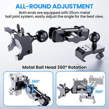 DIAMOOKY Upgraded Metal Phone Mount for Jeep Wrangler JL JLU 2018-2023 and Gladiator JT 2020 2021 2022 2023 Phone Holder Dash Mount System Kit Dashboard Accessories Driver Side (Not for 4xe) - image 3