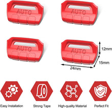 DIAMOOKY 4PCS Upgraded Window Switch Button Cover Compatible with Jeep Wrangler JL JLU 2018-2026 and Gladiator JT 2020 2021 2022 2023 2024 2025 2026 Wrangler 4xe Interior Accessories(Bright Red) - image 6
