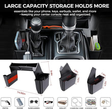 DIAMOOKY 4PCS Upgraded Center Console Organizer for Jeep Wrangler JL JLU 4xe 2018-2026 & Gladiator JT 2020-2024 2025 2026 Accessories Gear Shift Side Tray Hanging Armrest Storage Box (Not for JK/JKU) - image 2