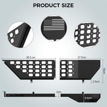 DIAMOOKY Metal Front Door Pocket Storage Box for Jeep Wrangler JL JLU 4XE 2018-2026 & Gladiator JT 2020-2023 2024 2025 2026 Accessories Door Storage Organizer Molle Panels (Not for Power Seats), 2PCS - image 9