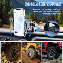 DIAMOOKY Upgraded Metal Phone Mount for Jeep Wrangler JL JLU 2018-2023 and Gladiator JT 2020 2021 2022 2023 Phone Holder Dash Mount System Kit Dashboard Accessories Driver Side (Not for 4xe) - image 2