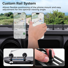 DIAMOOKY Upgraded Metal Phone Mount for Jeep Wrangler JL JLU 2018-2023 & Gladiator JT 2020 2021 2022 2023 Accessories, Dash Phone Holder with Duck Mounts System Kit (Not for 4xe & 2024+) - image 6
