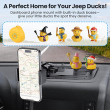 DIAMOOKY Upgraded Metal Phone Mount Compatible with Jeep Wrangler JK JKU 2018 2017 2016 2015 2014 2013 2012 2011 Accessories, Dash Phone Holder with Duck Mounts System Kit - image 4