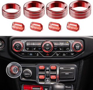 8PCS Button & Knob Cover Set
