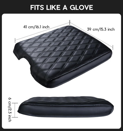 DIAMOOKY PU Leather Center Console Cover