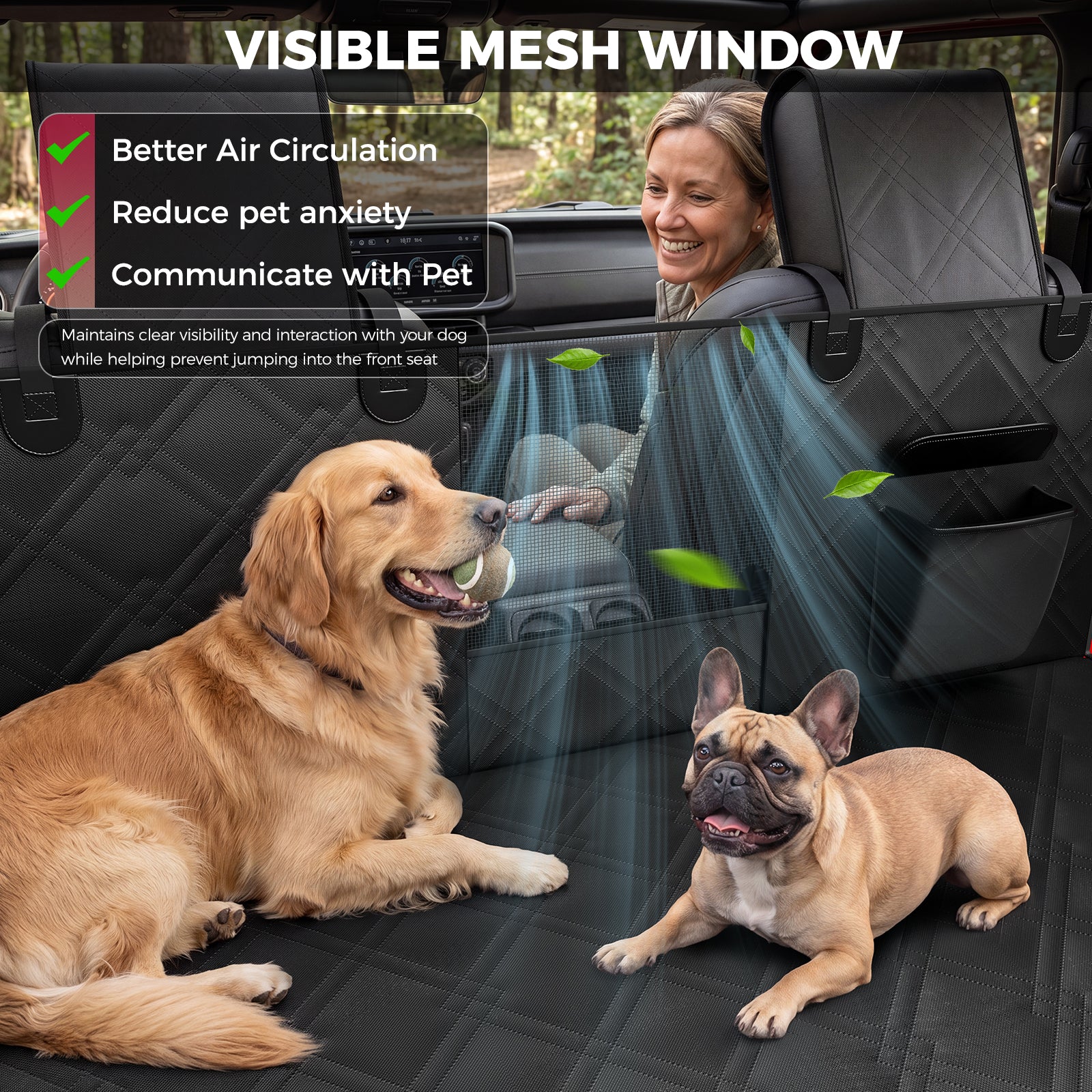 Jeep Hard Bottom Back Seat Extender for Dogs