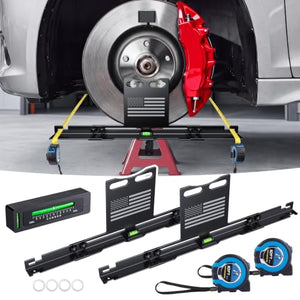 Upgraded 4-in-1 Wheel Alignment Tool Kit w/Magnetic Camber Gauge