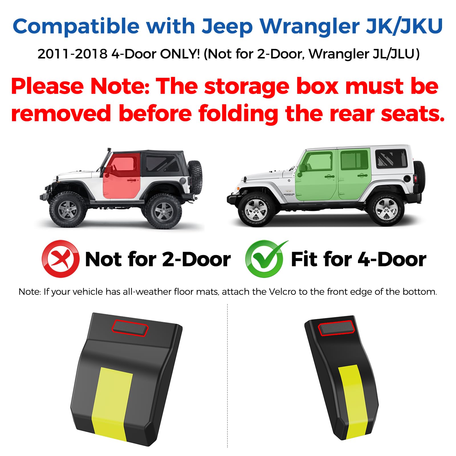 JK Rear Under Seat Storage