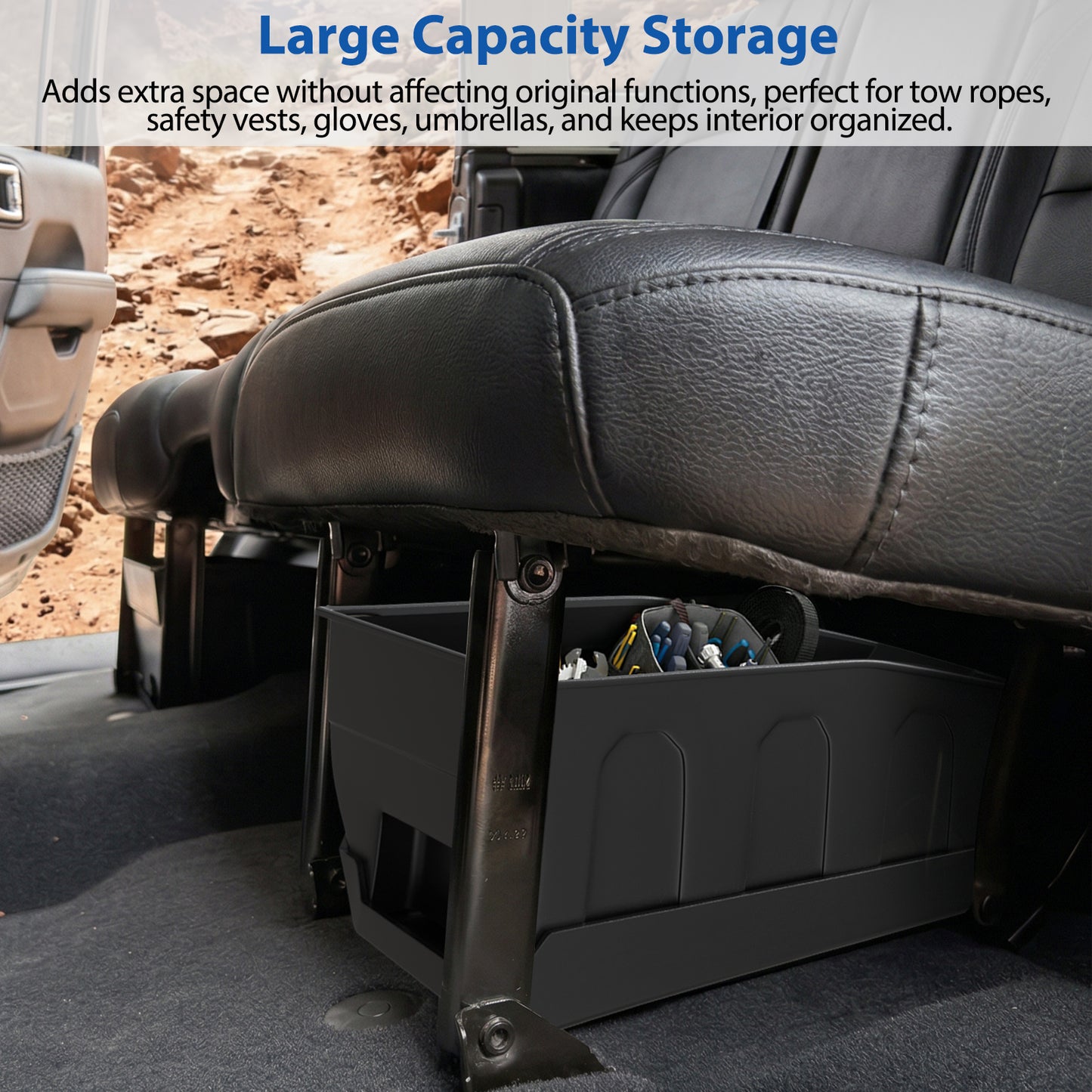 JL Rear Under Seat Storage