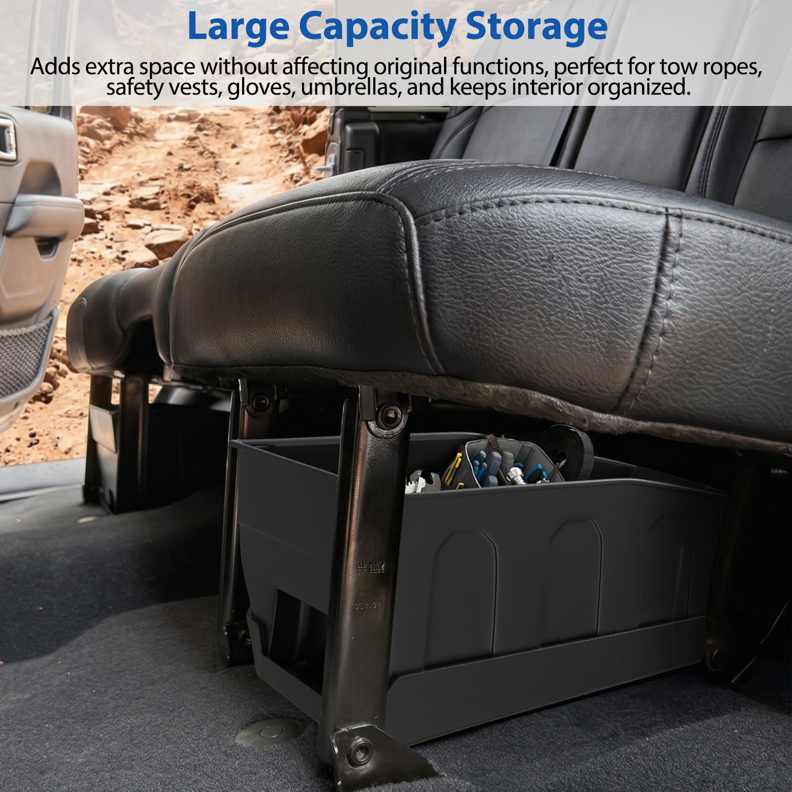 JL Rear Under Seat Storage