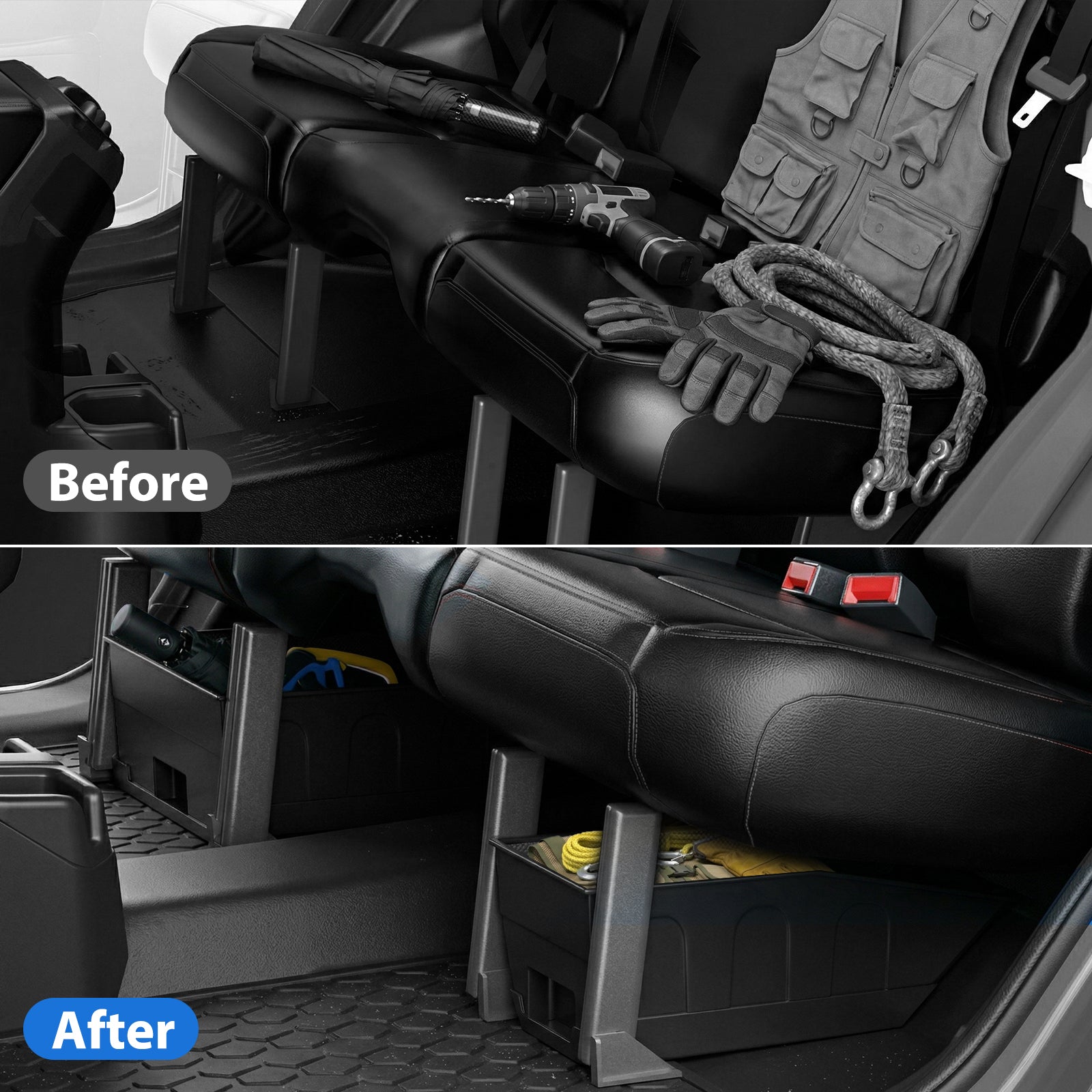 JL Rear Under Seat Storage
