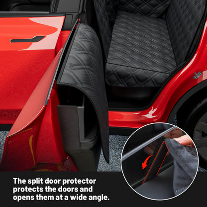 DIAMOOKY Dog Car Seat Cover for Tesla Model Y/3, Dog Hammock Car Seat Extender For Suv with Headrest Door Protector