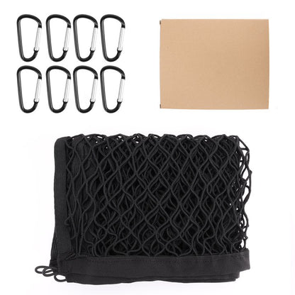 Diamooky 7ft x 7ft Truck Bed Cargo Net – Heavy-Duty Single-Layer Mesh with 8 Hooks, Universal Fit