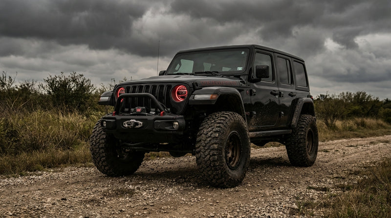 Jeep interior equipped with Diamooky accessories